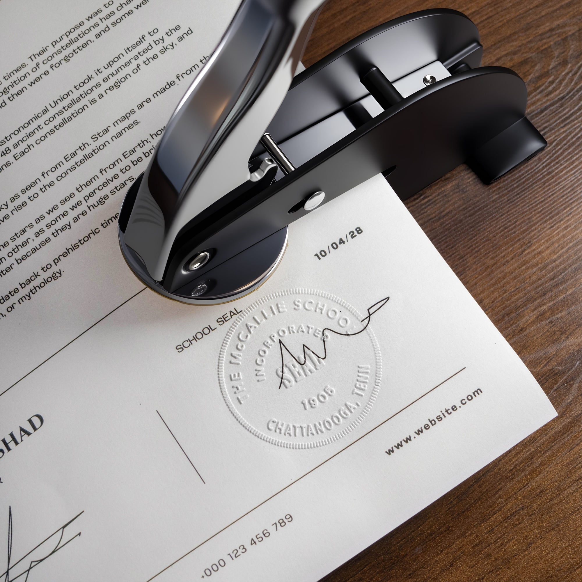 Contrat de Gaufrage de Bureau Extra Large Personnalisé