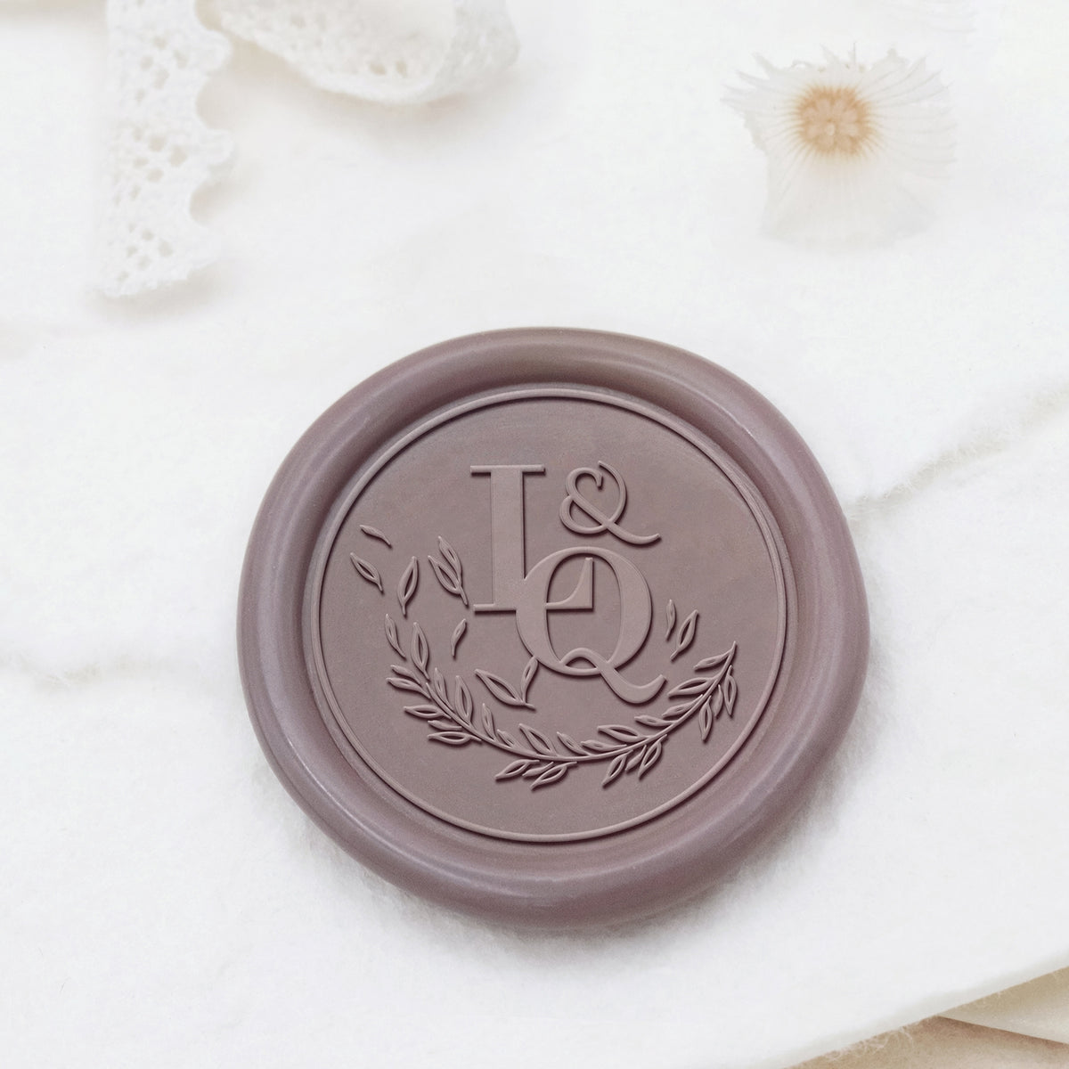 Stamprints Tampons Sceau de Cire Monogramme de Mariage Personnalisé 1
