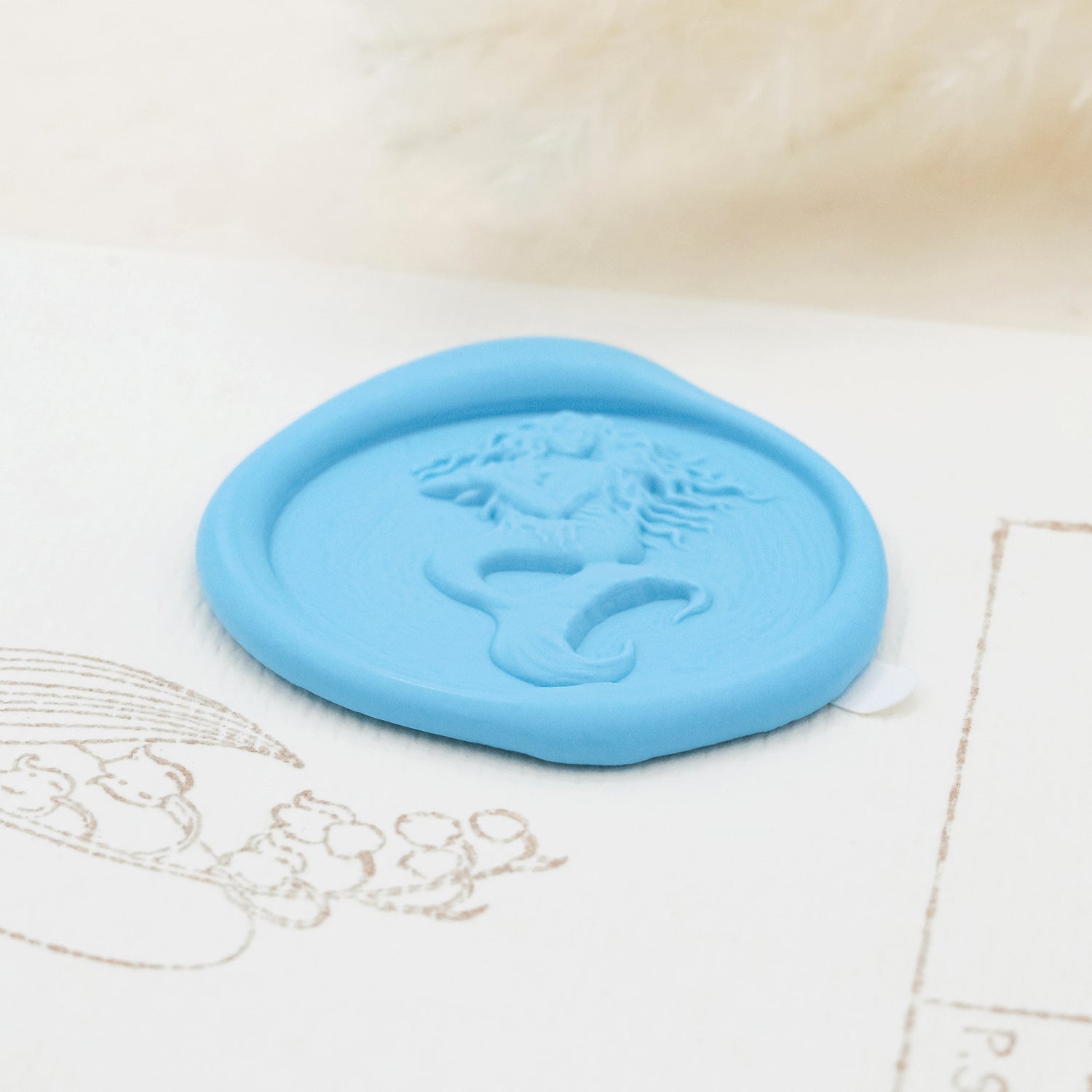 Autocollants Stamprints Relief 3D Poséidon Sceau de cire Autocollant 4