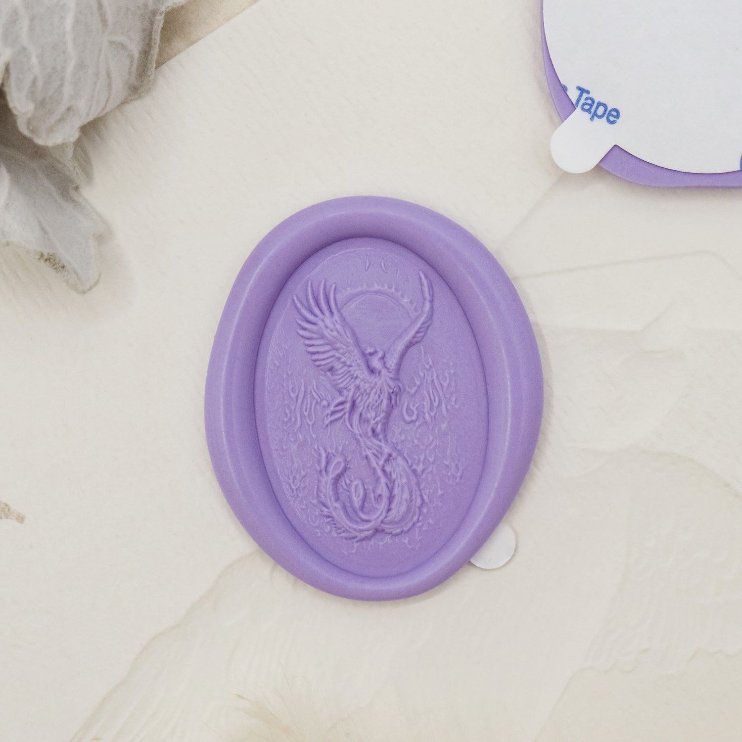 Stamprints Autocollants Sceau de Cire Autocollant Phoenix Relief 3D 1