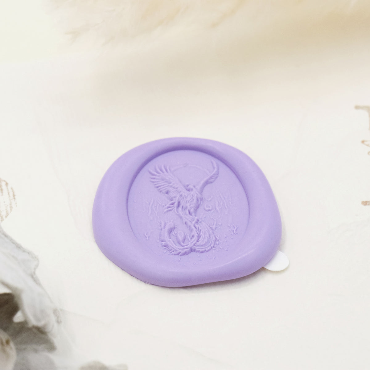 Autocollants Stamprints relief 3D Phénix autocollant sceau de cire 4