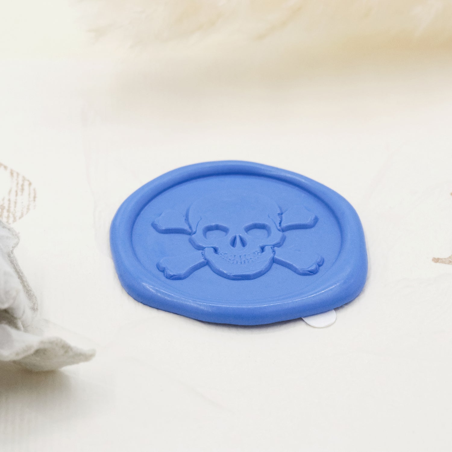 Autocollants sceau de cire autocollant crâne relief 3D Stamprints 4