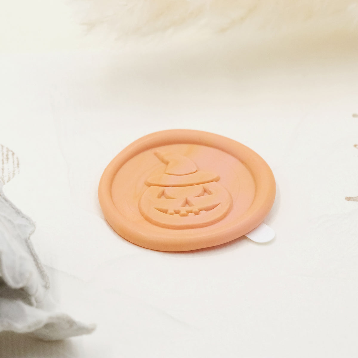 Stamprints Autocollants Sceau de cire Autocollant Citrouille Relief 3D 4