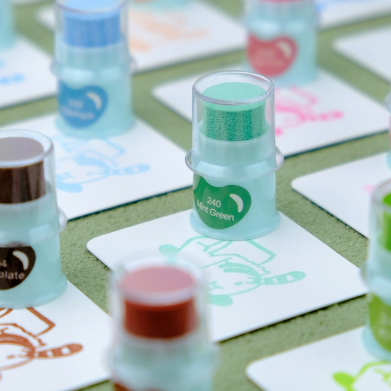 Tampon encreur en tissu pour impression de boue et sceau de cire en caoutchouc b3