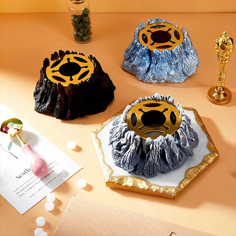 Ensemble Réchaud à Cire Volcanique pour Faire Fondre la Cire à Cacheter avec Cuillère à Cire b2