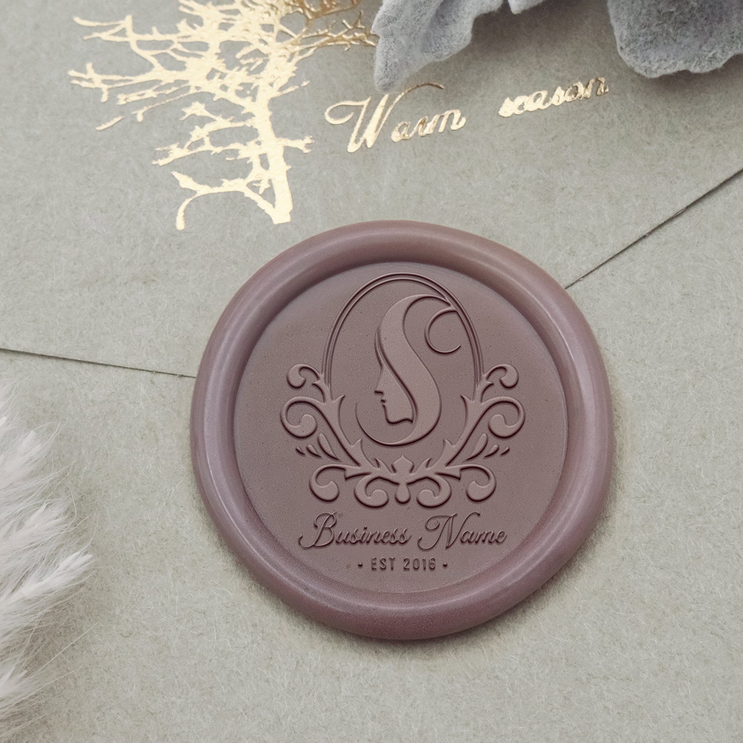 Tampon Encreur Sceau de Cire Logo Personnalisé - Style 29-2