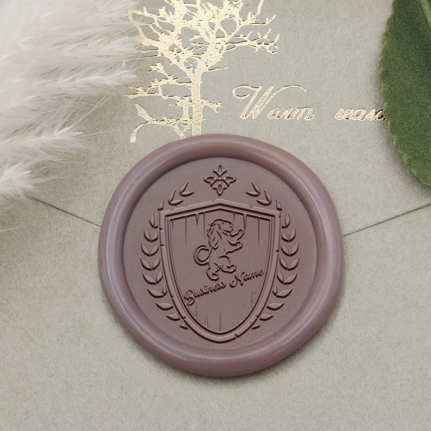 Tampon Encreur Sceau de Cire Logo Personnalisé - Style 20-2