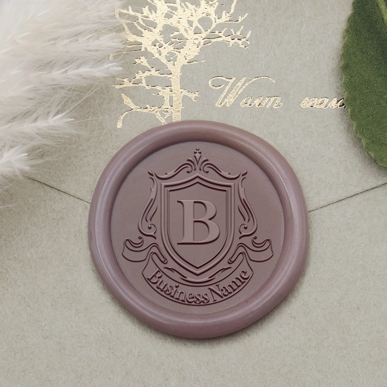 Tampon Encreur Sceau de Cire Logo Personnalisé - Style 17-2