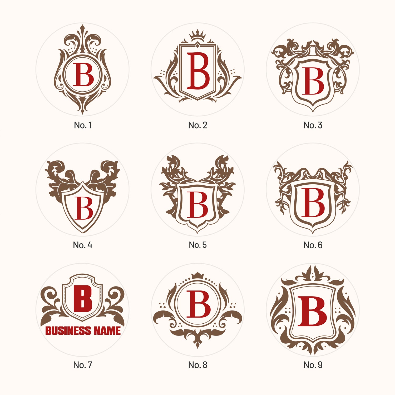 Custom Logo Wax Seal Stamp (30 Designs) LOGO-01