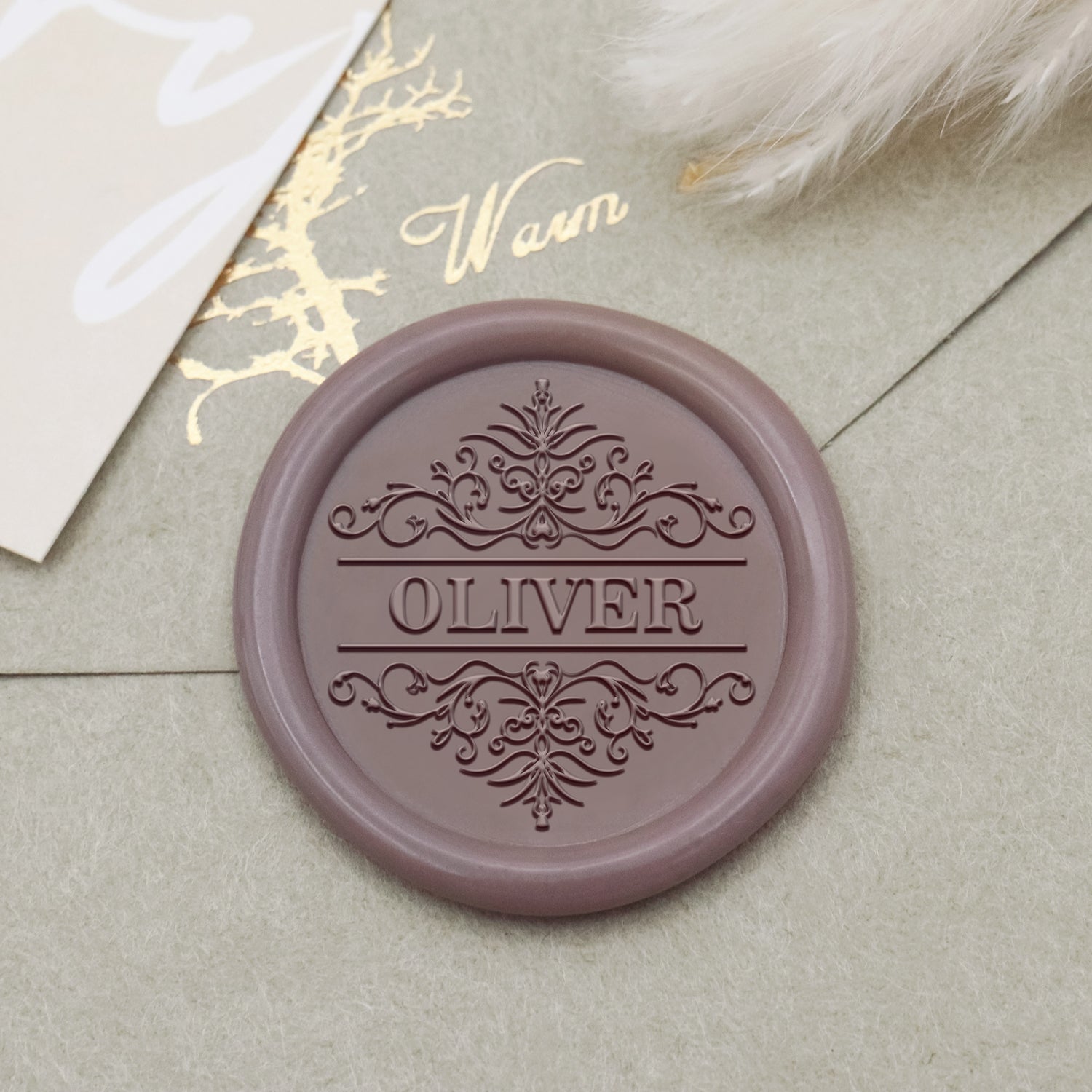 Custom Name Wax Seal Stamp (18 Designs)-17 1