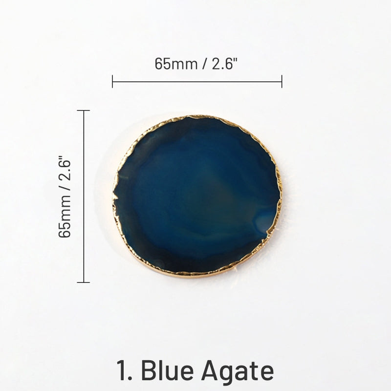 Tampon encreur de démoulage en agate cristal pour sceau de cire à cacheter sku-1