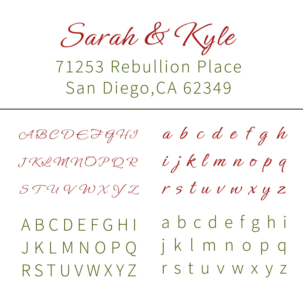 Custom Rectangular Handwriting Font Address Return Rubber Stamp - Style 9 