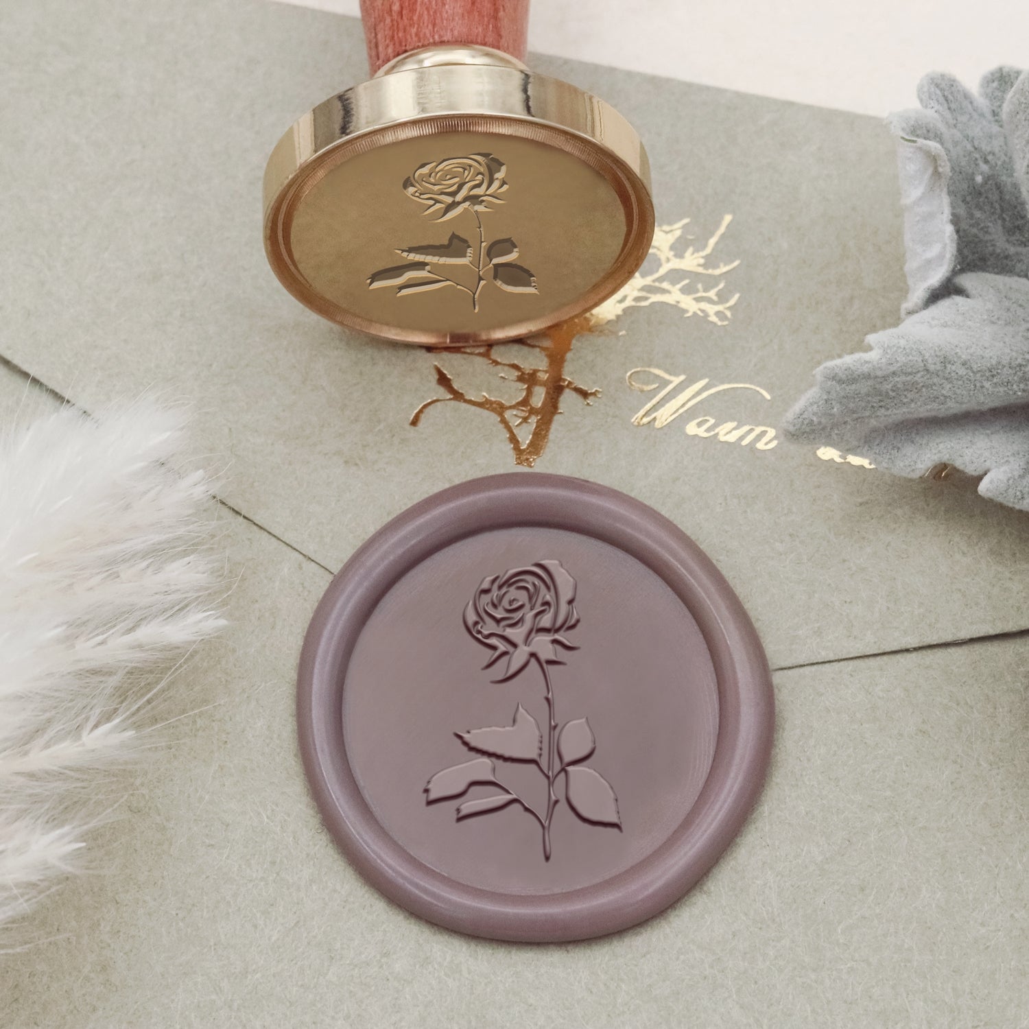 Botanical Wax Seal Stamp (18 Designs)