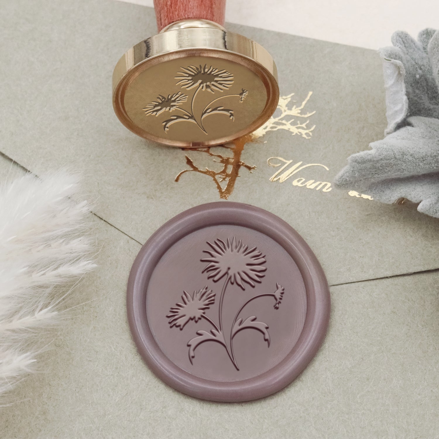 Botanical Wax Seal Stamp (18 Designs)-2 2