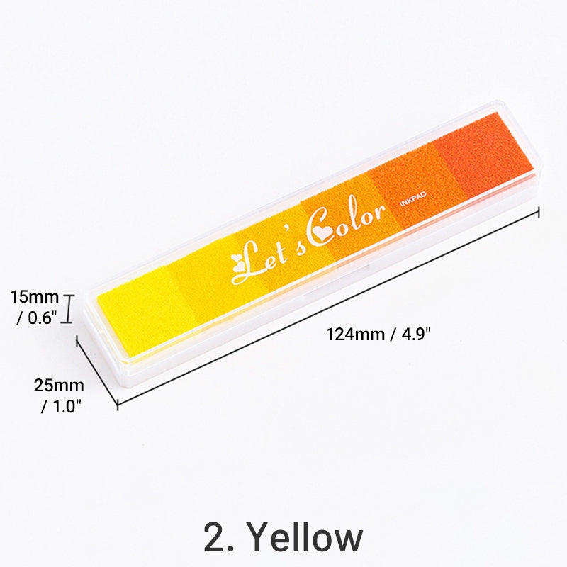 Ensemble de Tampons Encreurs Longs Dégradés Couleur Bonbon sku-2