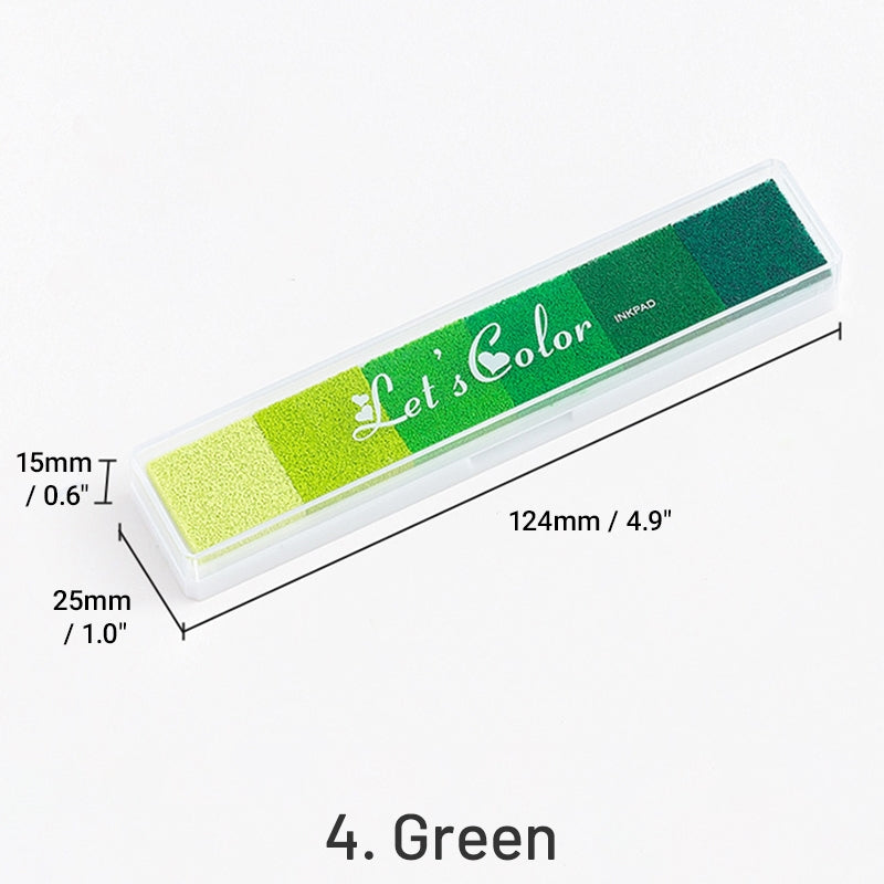 Jeu de Tampons Encreurs Dégradé Long Couleur Bonbon sku-4