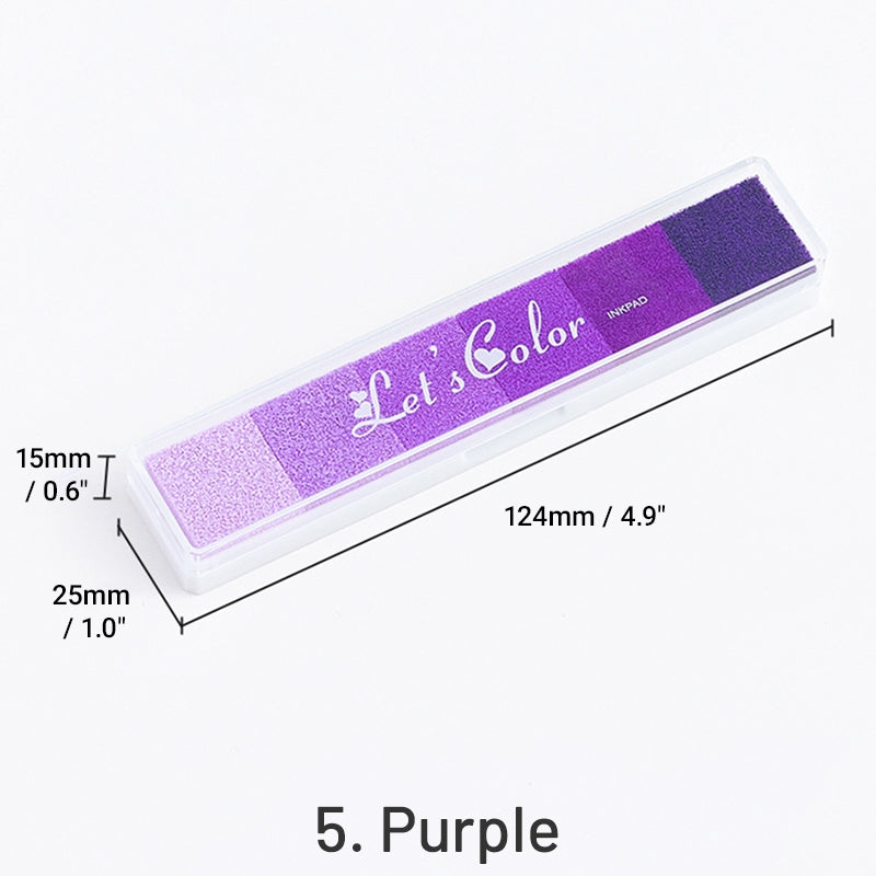 Jeu de Tampons Encreurs Couleur Bonbon à Gradient Long sku-5
