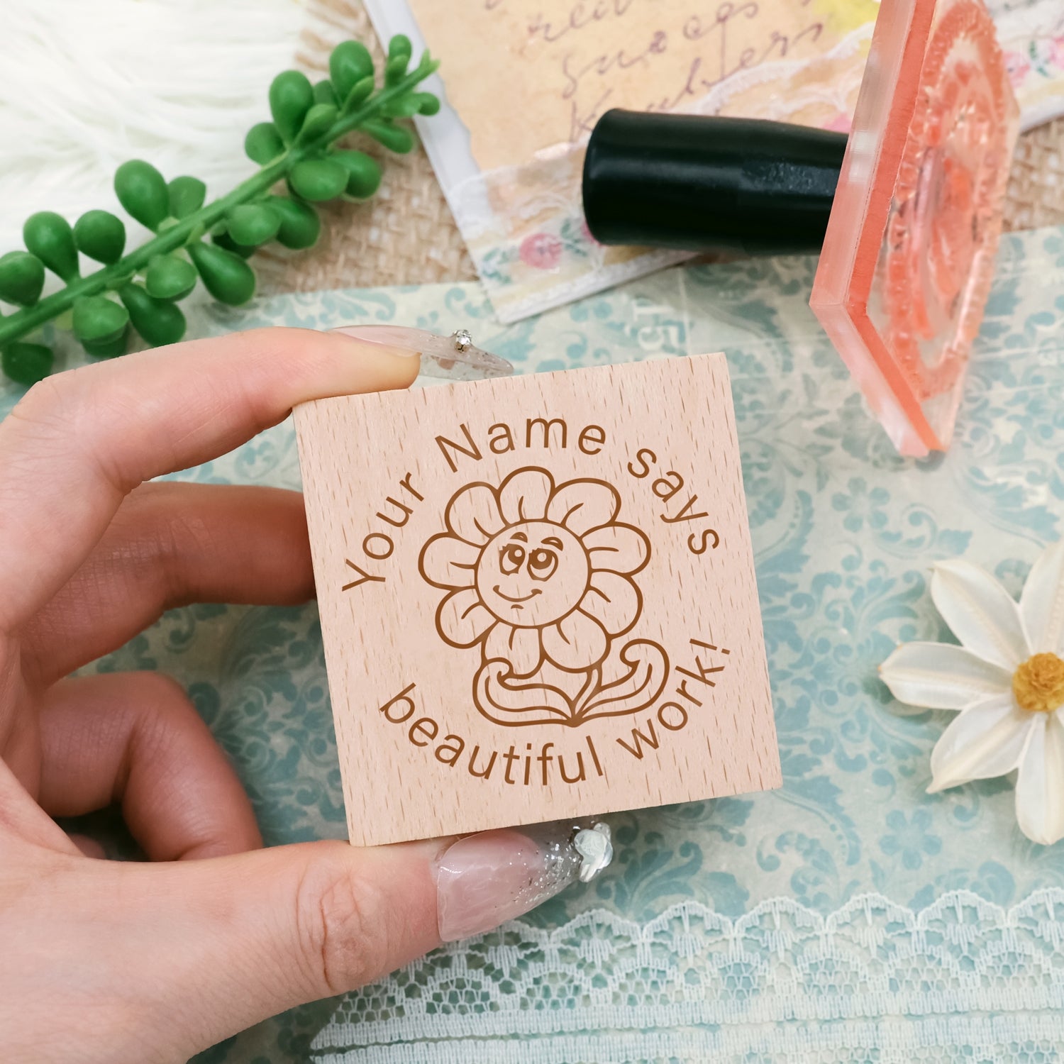 Children's Day Custom Cartoon Star Rubber Stamp-19 2
