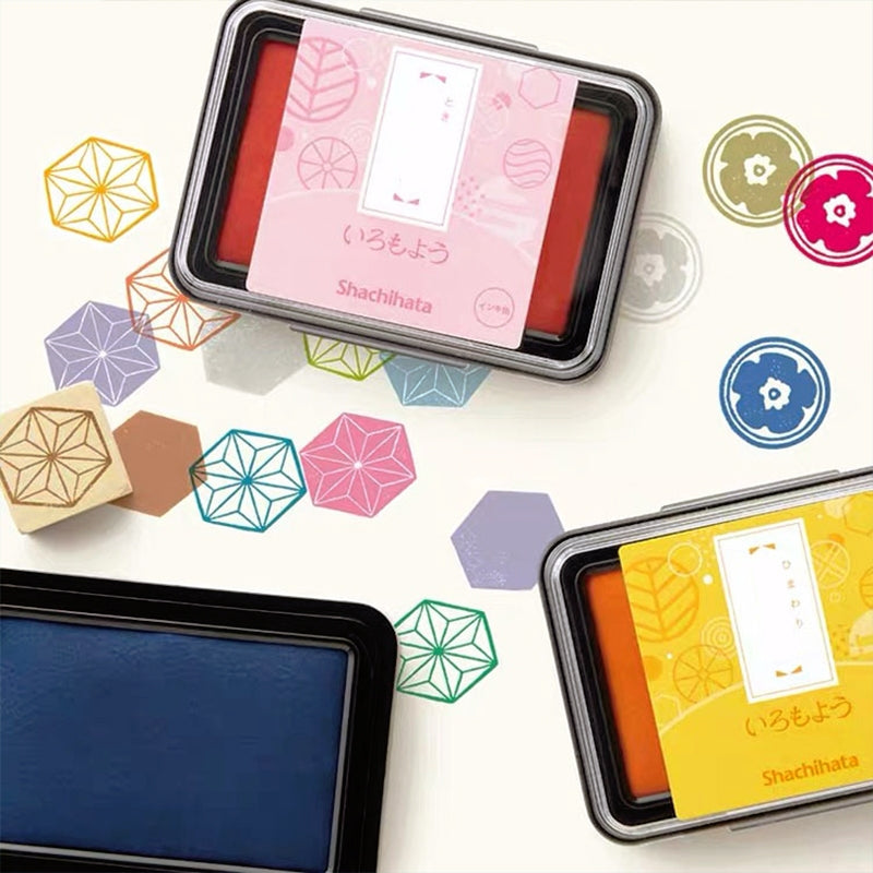 Japan Shachihata Oil Pigment Rubber Stamp Ink Pad b3