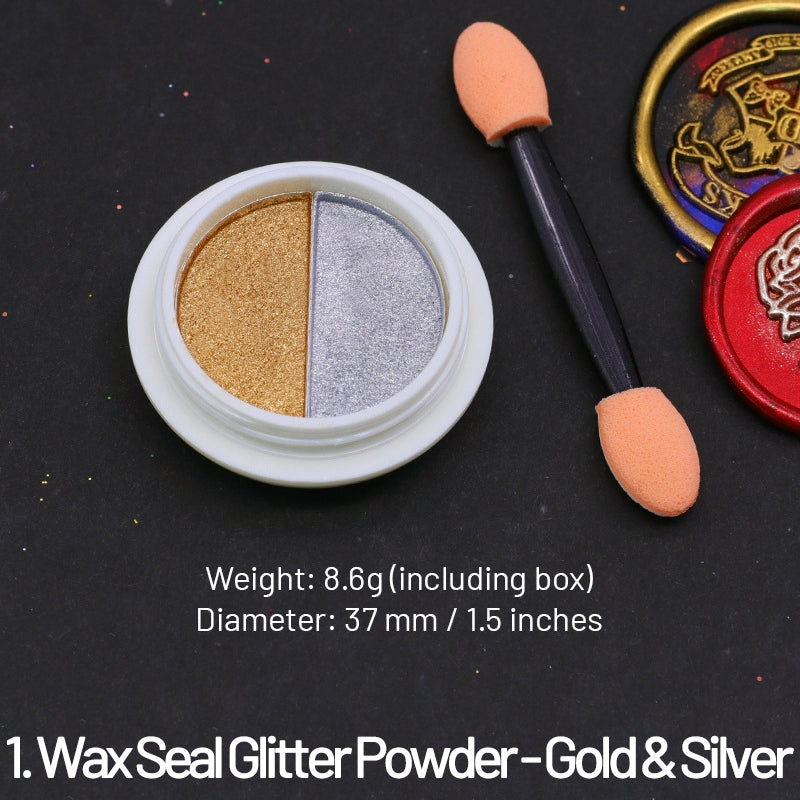 Poudre de paillettes et sequins de coloration et décoration de sceau de cire sku-1