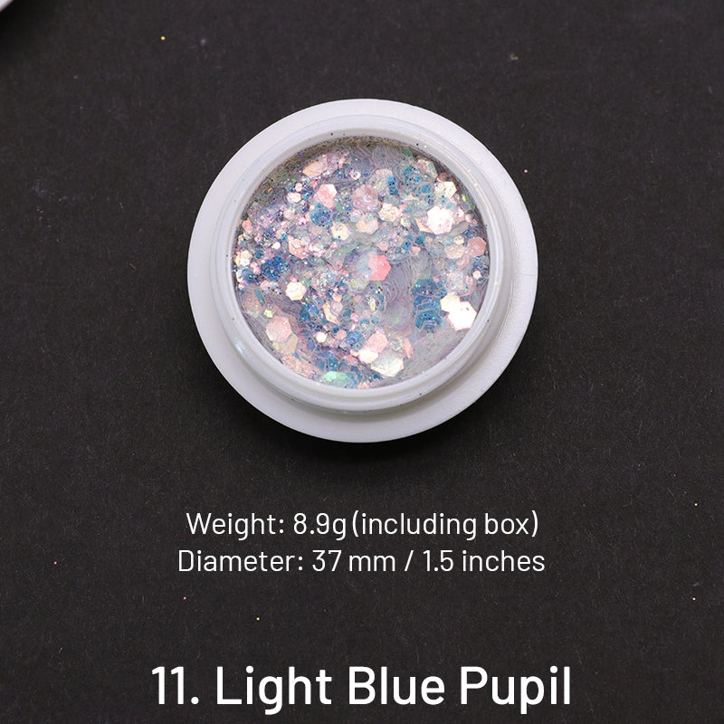 Poudre à paillettes sceau de cire coloration décoration paillettes sku-11