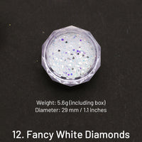 12. Diamants blancs fantaisie