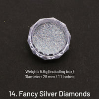 14. Diamants argentés fantaisie