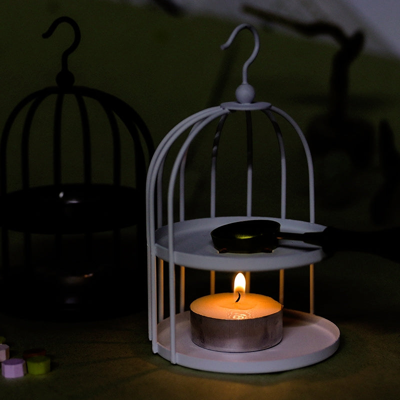 Réchaud à cire Artistique Rétro Style Européen Cage à Oiseaux pour Fondre la Cire à Cacheter b2