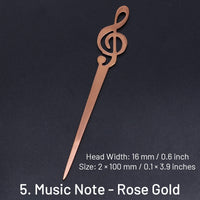 5. Note de Musique - Or Rose