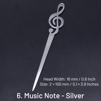 6. Note de musique - Argent