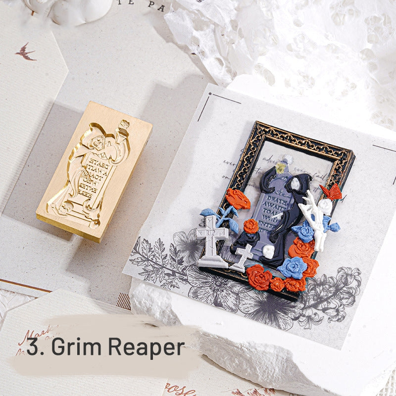 Tampon encreur de sceau de cire Relief 3D Halloween et Gothique sku-3