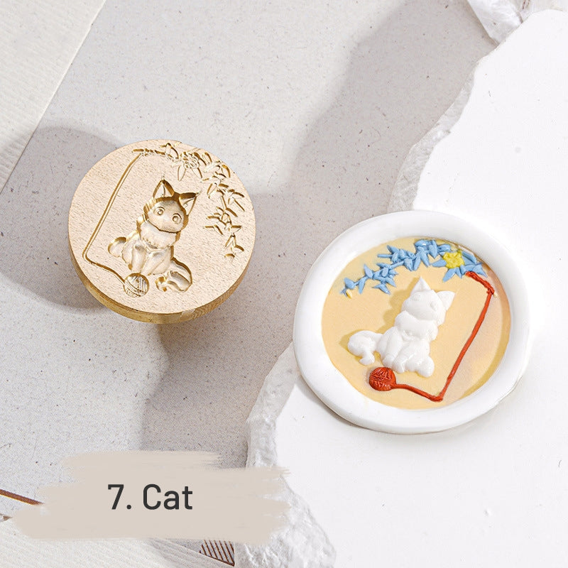 Tampon encreur à sceau de cire Halloween et gothique relief 3D sku-7