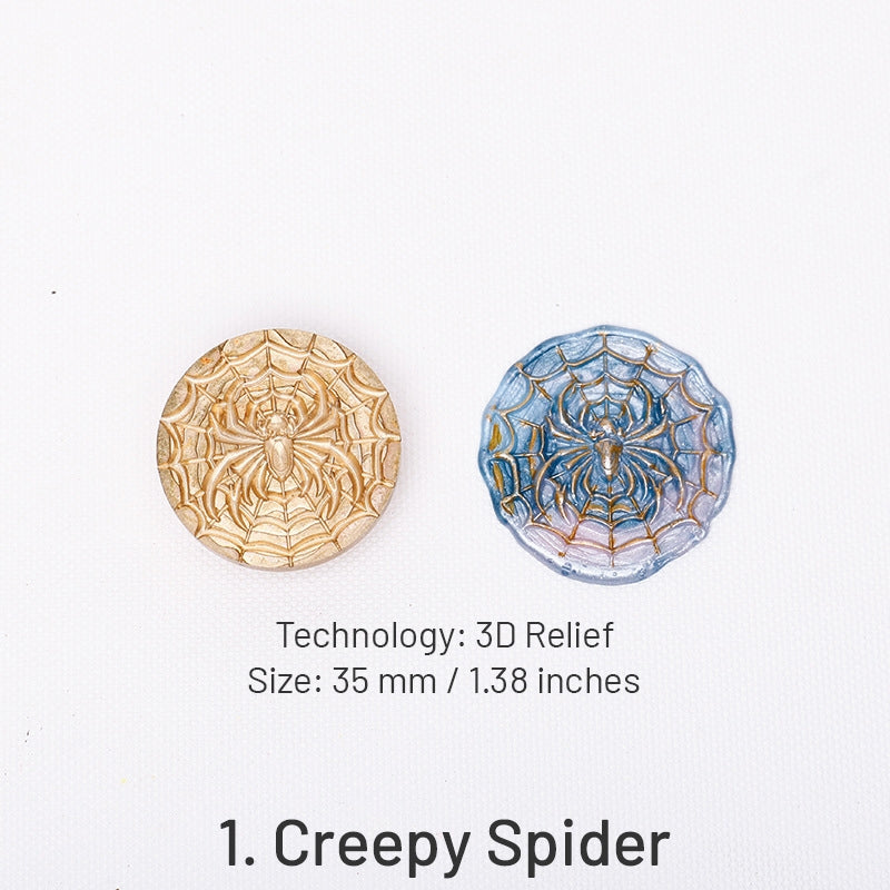Tampons Sceau de Cire Halloween Relief 3D (5 Designs) sku-1