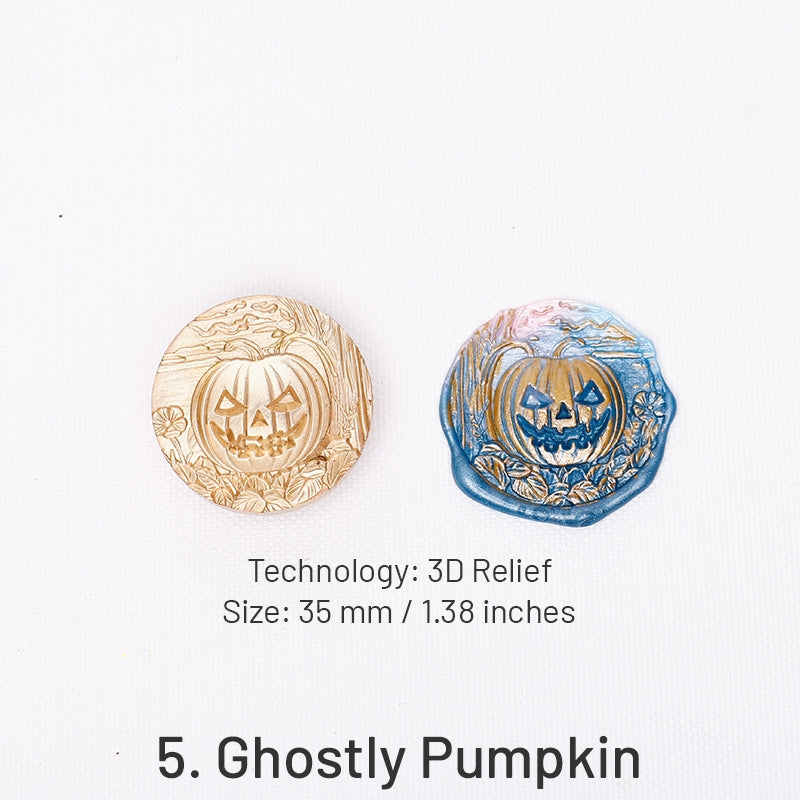 Tampons à sceau de cire Halloween relief 3D (5 motifs) sku-5