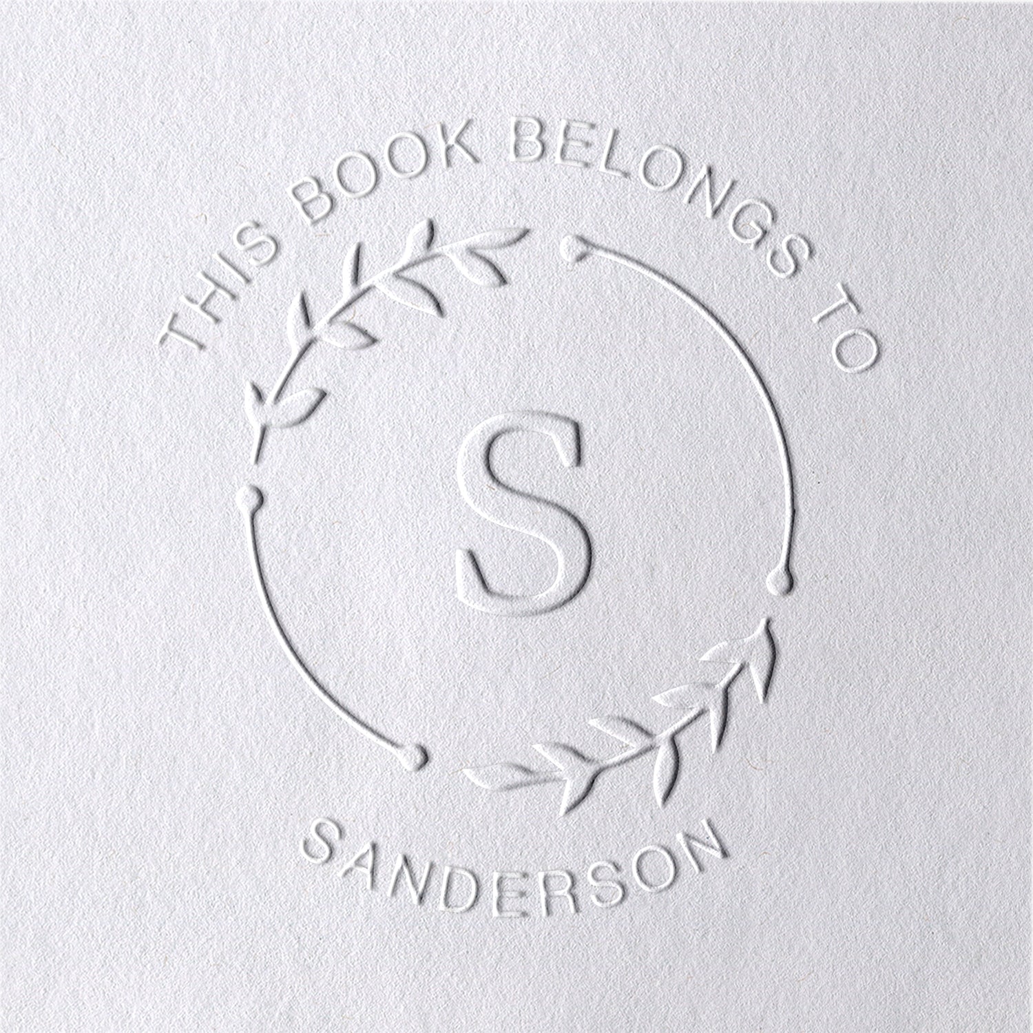 Custom Branches and Initials Book Embosser Custom Branches and Initials Book Embosser10-11