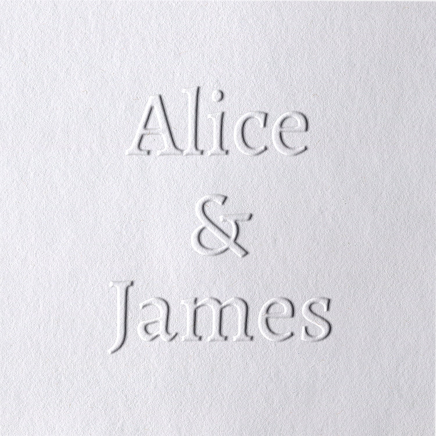 Custom Minimalist Name Wedding Embosser - Style 9 Custom Minimalist Name Wedding Embosser - Style 9-91