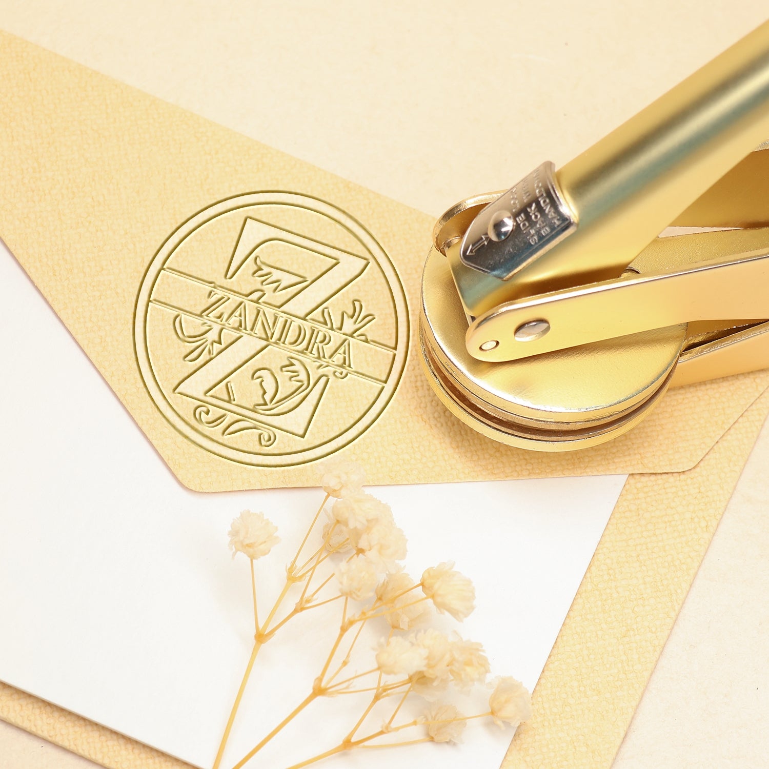 26 Letter Custom Floral Name Embosser - Z Z11