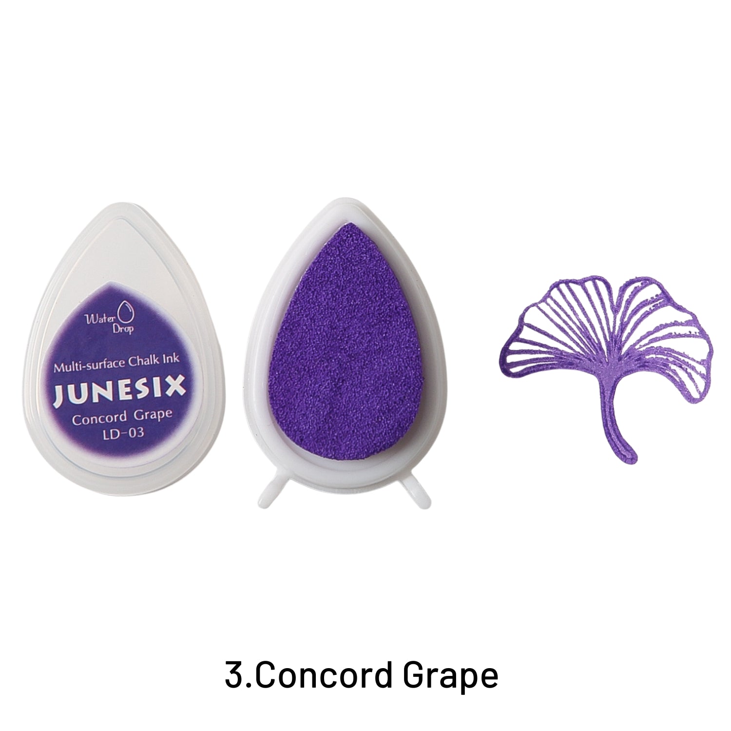 3 tampons encreurs à encre goutte de rosée LD 40 couleurs