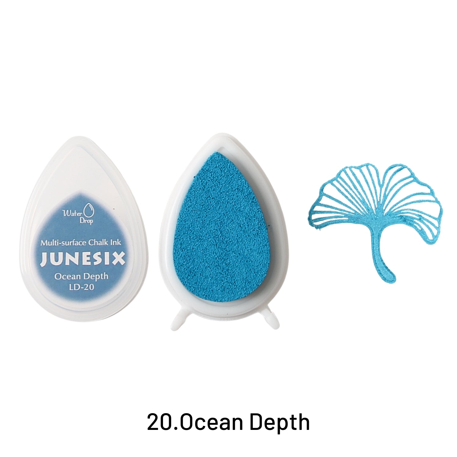 20 tampons encreurs à encre goutte de rosée LD 40 couleurs