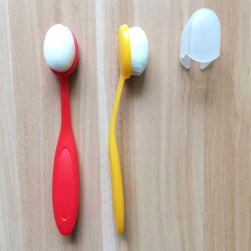 Outil à Manche Coloré Pliable Ovale Brosse Artisanale Aperçu-5