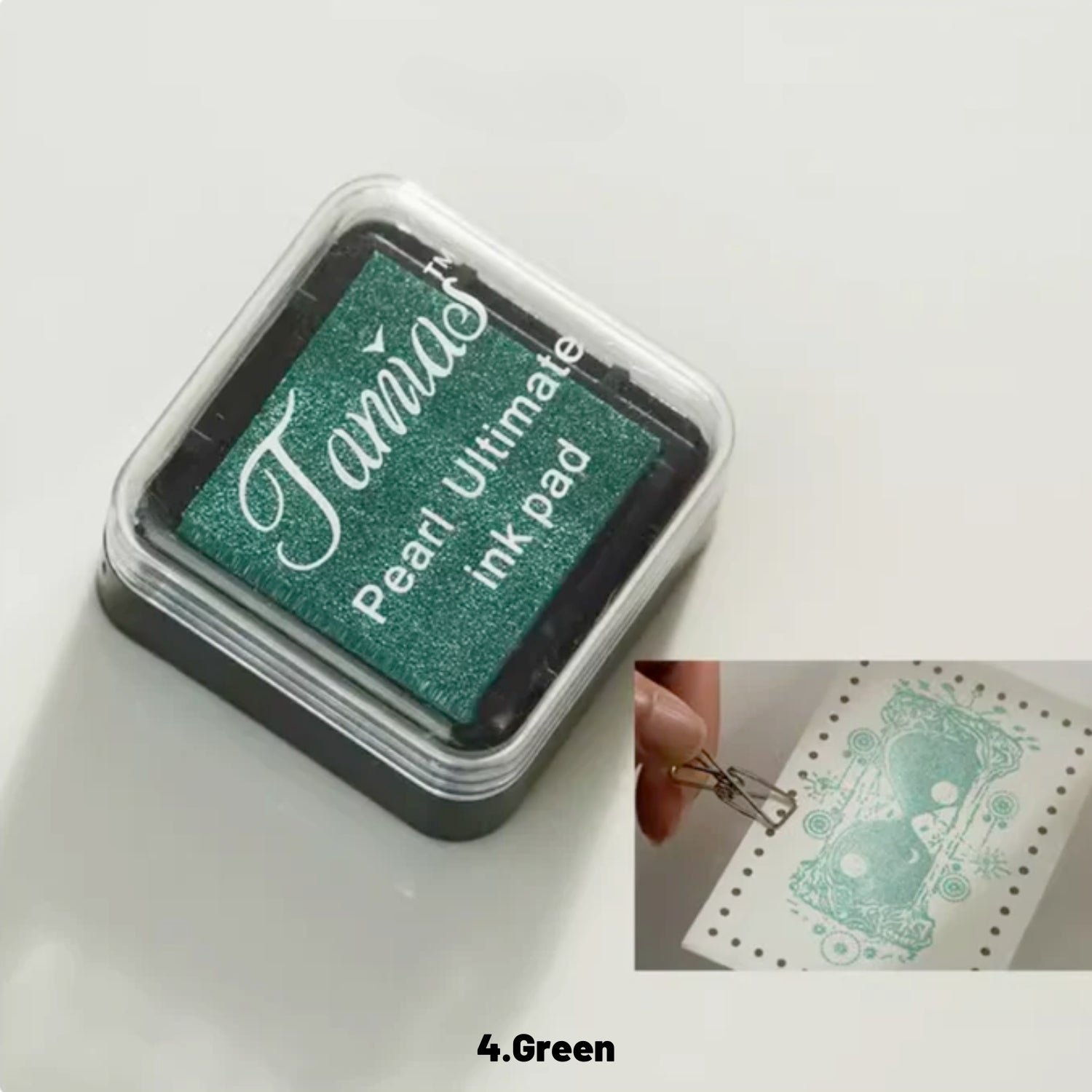Mini Tampon Encreur Nacré Rétro (8 Couleurs) 8