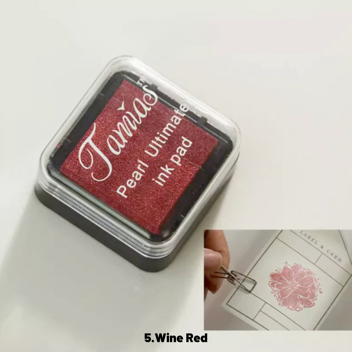 Mini Tampon Encreur Nacré Rétro (8 Couleurs) 9