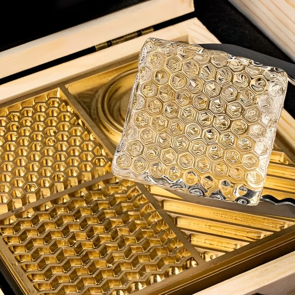Plaque gravée en laiton pour glaçons 6