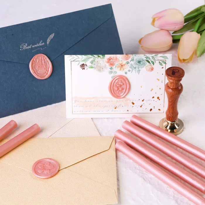Ensemble de Bâtons de Cire à Cacheter Rose (20 Pcs Aléatoires)14