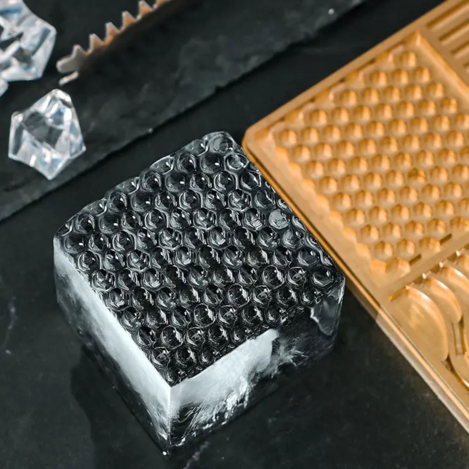 Plaque gravée de base en laiton pour glaçons2