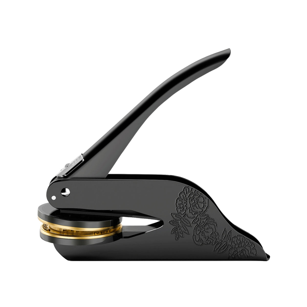 Timbre à sec personnalisé avec votre œuvre d'art gris