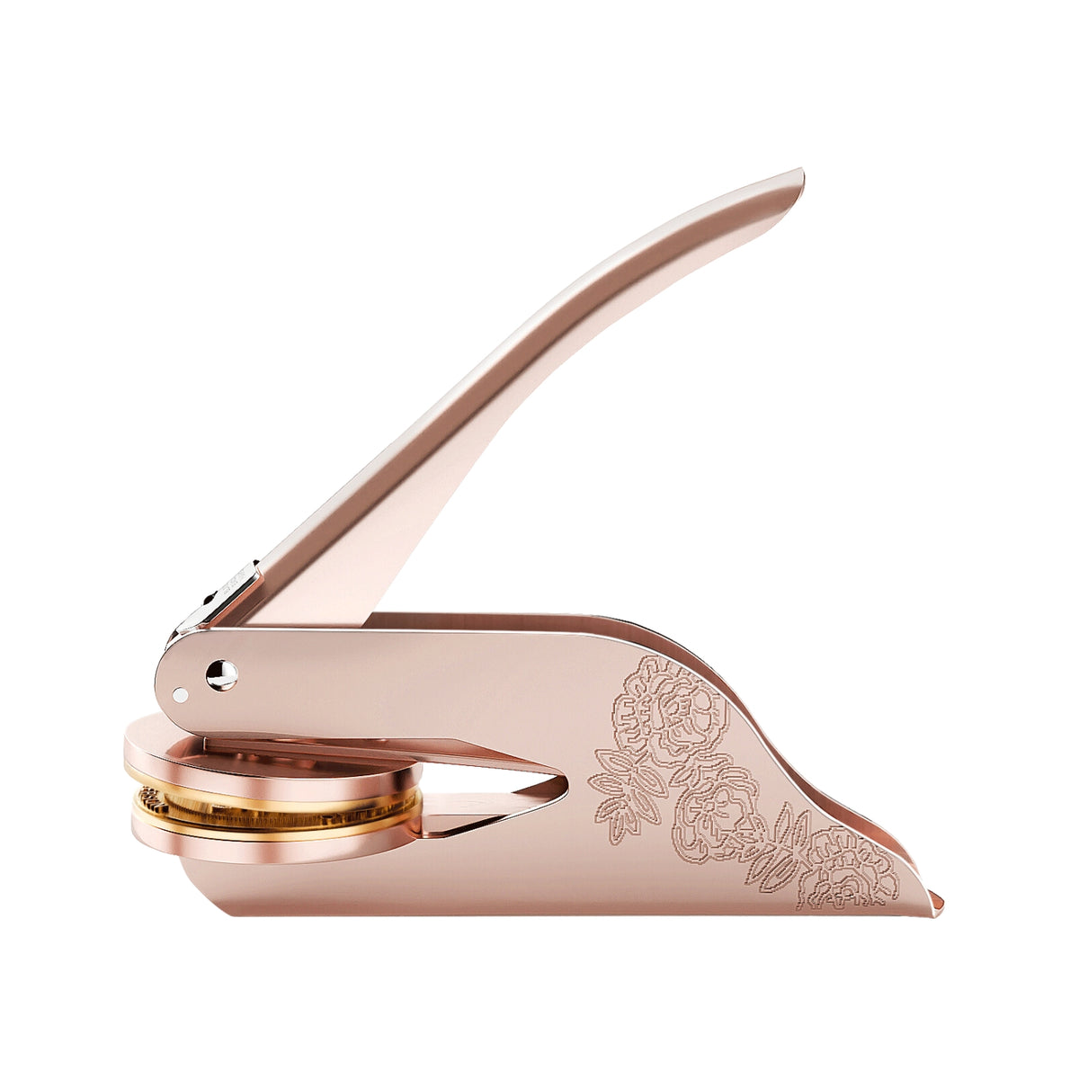 Gaufrage personnalisé avec votre œuvre d'art en or rose