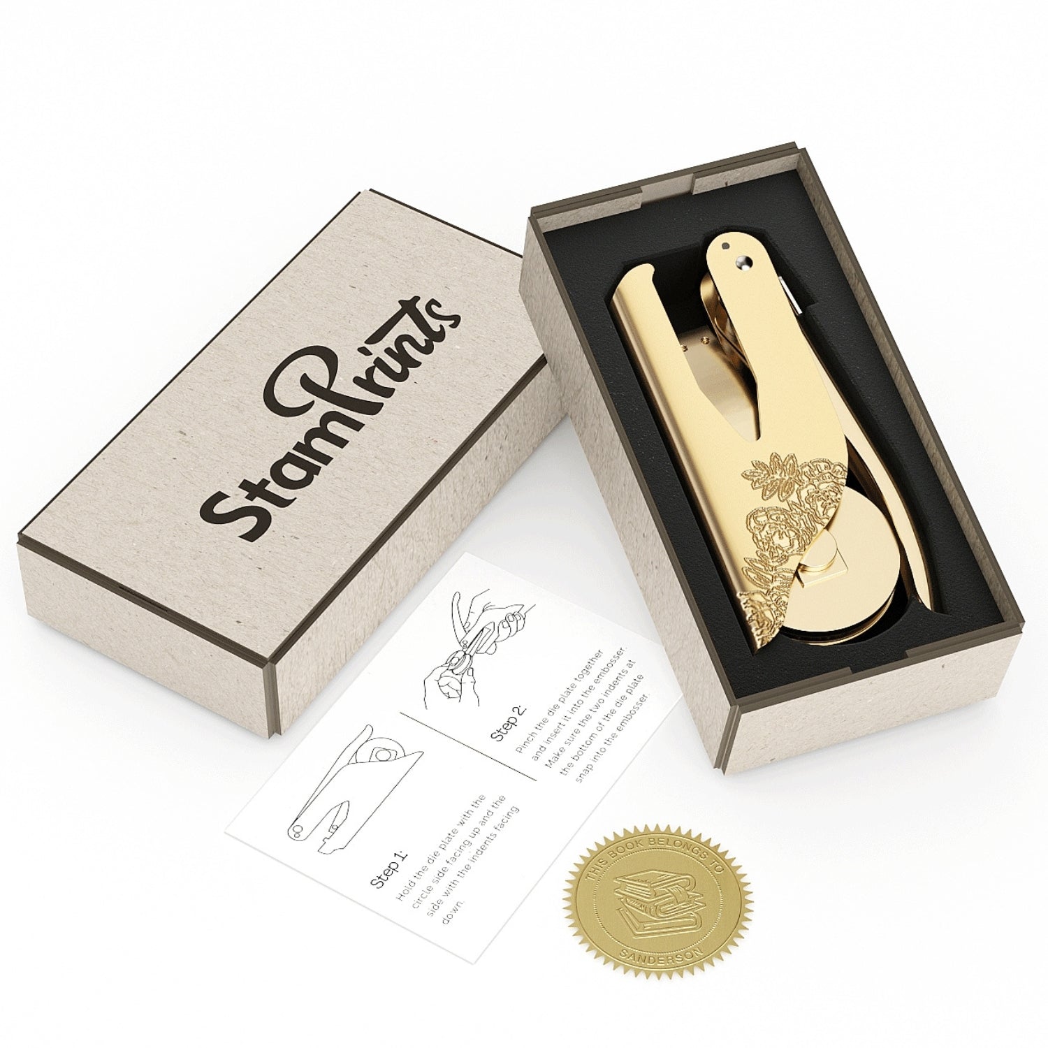 Custom Design Personalized Embossers with Your Artwork package