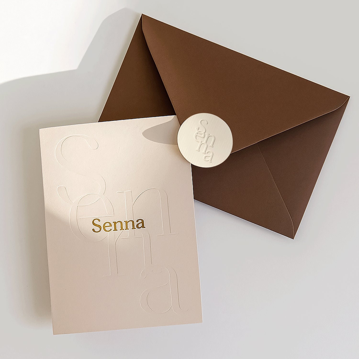 Custom Embossed Textured Sticker - Eco-Friendly Branding Label97