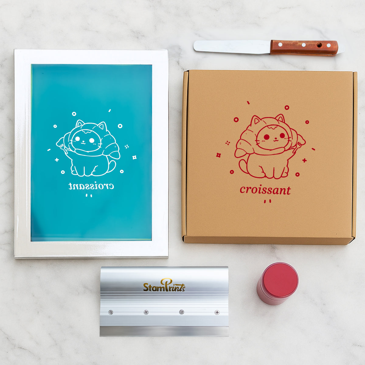 Cadre de sérigraphie en aluminium personnalisé pré-brûlé4